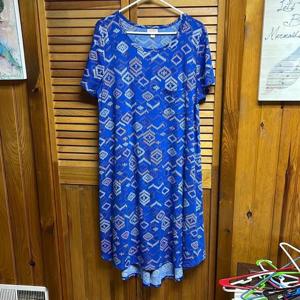 Blue elegant Lularoe Carly-size XL